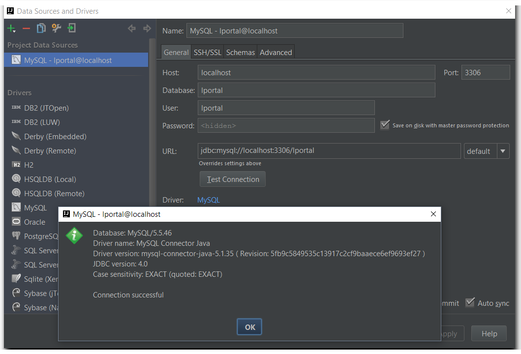 Connect to the MySQL server from host